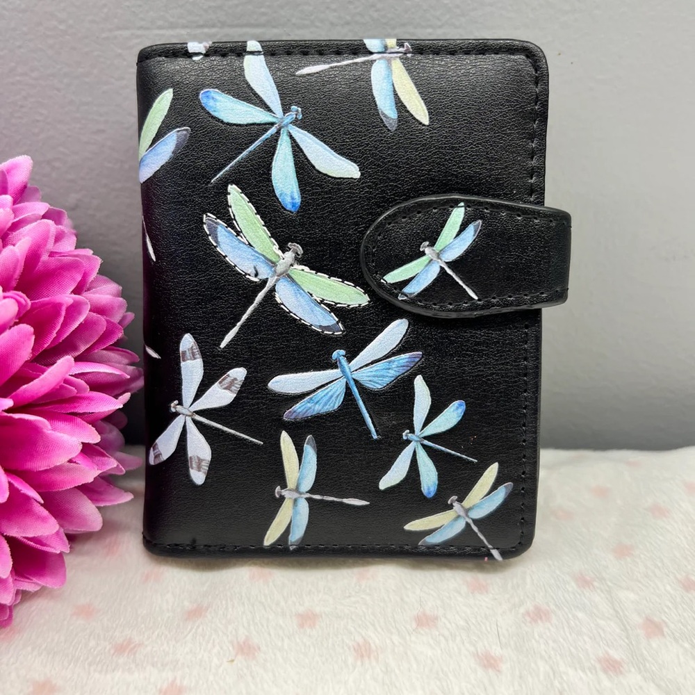 Woman’s Wallet Small : Dragonfly Black